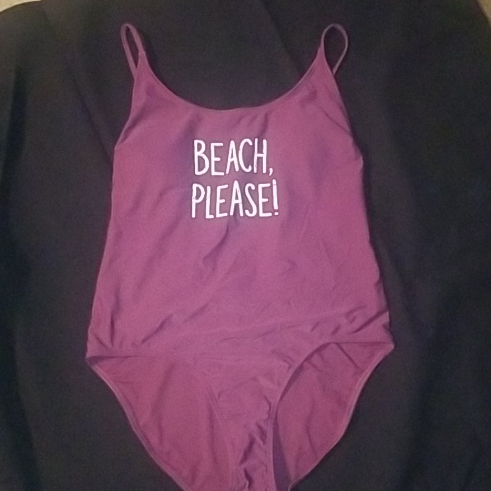 Beach please one piece swim suit